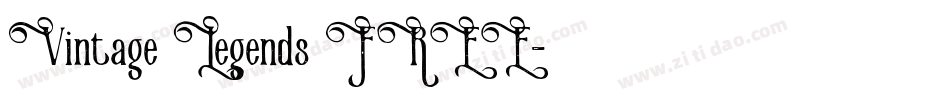 Vintage Legends FREE字体转换